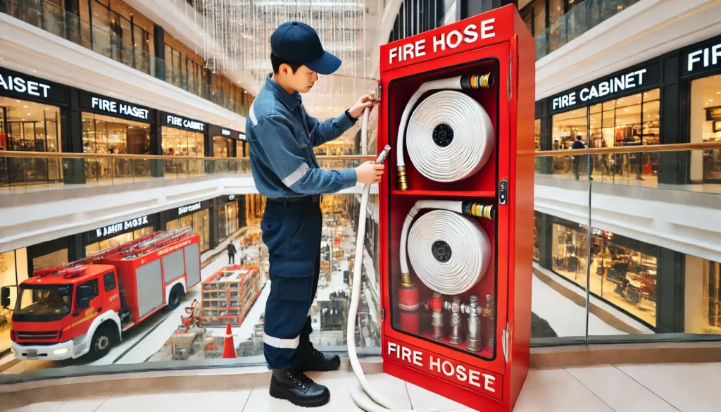 Việc quan sát trực tiếp tình trạng vòi chữa cháy là bước kiểm tra cần thiết và dễ thực hiện Việc quan sát trực tiếp tình trạng vòi chữa cháy là bước kiểm tra cần thiết và dễ thực hiện