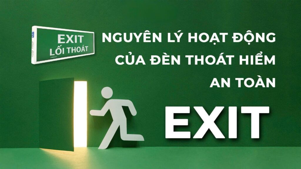 Đèn exit là thiết bị chiếu sáng chỉ dẫn lối thoát hiểm trong các công trình.