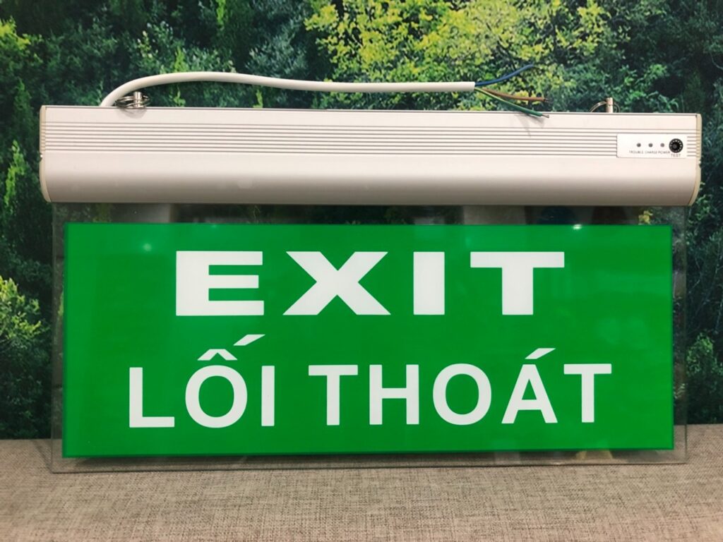 Đèn exit là thiết bị chiếu sáng quan trọng trong các công trình công cộng